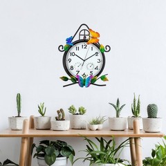 15» Large Outdoor Clock, Wall Clock with Thermometer & Humidity Silent No-Ti…