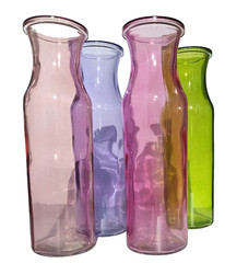 12 Pack Glass Cylinder Vases for Centerpieces, 8″ Inch Tall Color, Flower Vases.