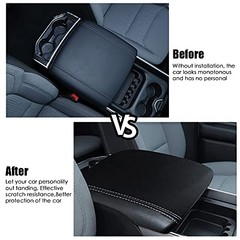 sportuli Center Console Cover Anti-Scratch Leather Armrest Pad Replace for 2019-