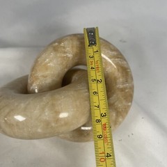 Decorative Alabaster ? Marble? Two Stone Chain Links