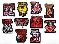 Sticker Pack (10 Vinyl Stickers) Brutal Death Metal Hardcore Rock Band