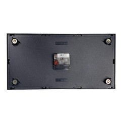 Dulton Double-Faced Clock Rectangle Black magnet H21-0362BK