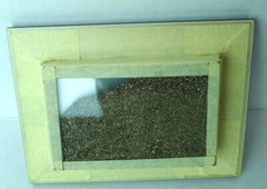 Bahrain Wood Shadow Box Sand Under Glass Souvenir Middle East