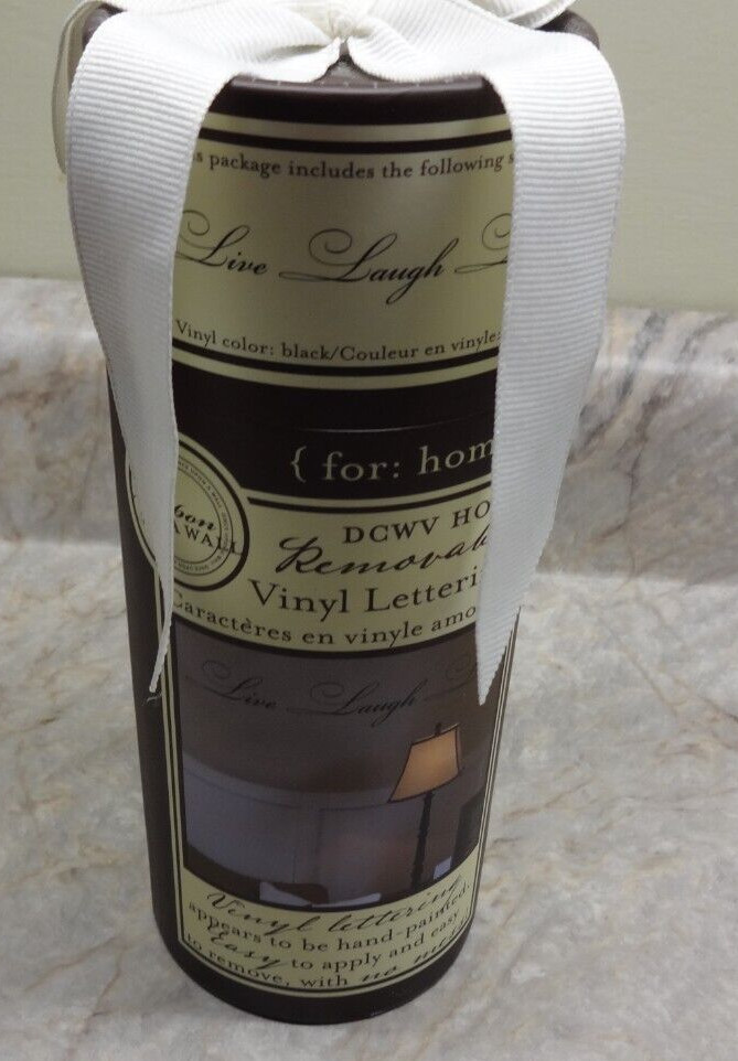 DCWV Home Removable Vinyl Lettering «Live Laugh Love” 24.87” x 4.12” NIB