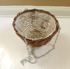 Willow Hanging Hooks Basket For Artificial or Fresh Flowers Vase