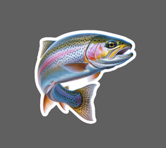 Rainbow Trout Sticker Fish Outdoor Wildlife Nature Gift Waterproof NEW