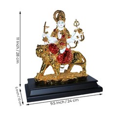 Goddess Maa Durga Devi Sherawali Mata Idol Figurine Statue Sculpture 11 inches