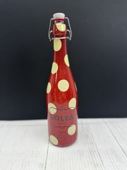 Lolea No. 1 Red Sangria Empty Glass Bottle Red Polka Dot Decor 750ml