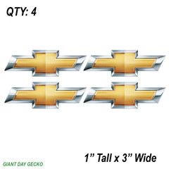 (4) FOUR Chevy Car Truck SUV Stickers Auto Decals Bowtie Blazer Chevrolet NEW!