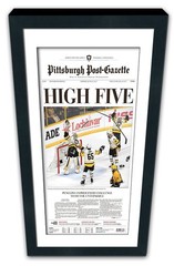 Black Newspaper Frame With Mat Made For Media Measuring 11×17 Inches