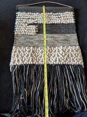 Threshold Target Boho Wall Hanging Tapestry Macrame Tassels Black Beige