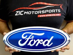 Ford Blue Oval Gradient Steel Sign