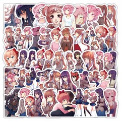 100Pcs Doki Doki Literature Club Game Stickers for Kids Water Bottle Waterproof