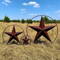 Rustic Dimensional Barn Star – 24″ Country Farmhouse Home Decoration