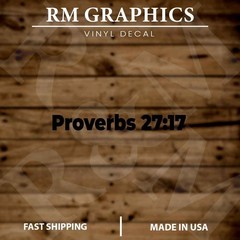 Proverbs 27:17 Bible Verse Christian | Religious| Waterproof Vinyl Decal Sticker
