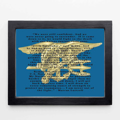 Marcus Luttrell Quote- Fight Forever On- Inspirational Wall Art Print- This Typo