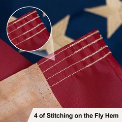 AMZFLAG Vintage Betsy Ross Flag 3×5 ft for Outside, Tea-Stained 100% Cotton 1…