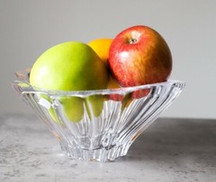 Crystal Bowl 8 » Bohemia Clear Vase Czech Glass Fruit Desert Sweets Gift NEW
