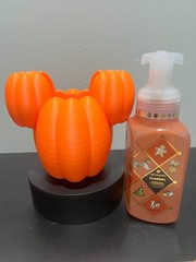 Custom Mickey Halloween Pumpkin Soap Dispenser.