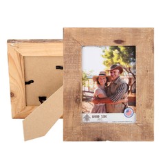Rustic Barnwood Picture Frames – Natural Reclaimed Solid Wood, Farmhouse Design