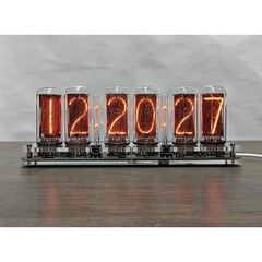 Retro 6-digit IN18 Nixie Clock Nixie Tube Clock IN-18 Four Tubes Nixie Clock