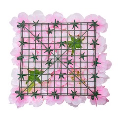Uimoso 3D Flower Wall Panel 12PCS 15×15 in Artificial Floral Mat Wedding Privacy