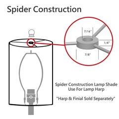 Aspen Creative 32292A Transitional Hardback Empire Shaped Spider Construction…