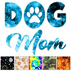 Dog Mom – Vinyl Decal Sticker – Multiple Patterns & Sizes – ebn6245