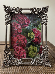 Brighton Ornate Silver Metal 6×7 Photo Frame Freestanding Portrait Easel Back