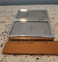 Silver Plated Picture Photo Frame Standing Rectangular 2″×3.5” BP Industries Sm