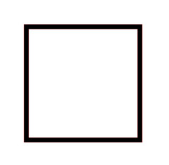 Square Outline Sticker PICK SIZE COLOR Vinyl Decal Box Shape Wall Window Bumper