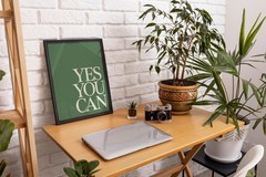 ImpressedCo Inspirational Wall Art Collage Posters for – 4 Pcs 8×10″ Green Mo…