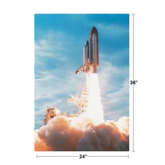 United States Space Shuttle Explosive Blast Off Rocket Launch Poster 24×36