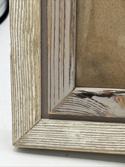 Rustic Whitewashed Distressed Wood Frame 2 Tone 8×10 Farmhouse