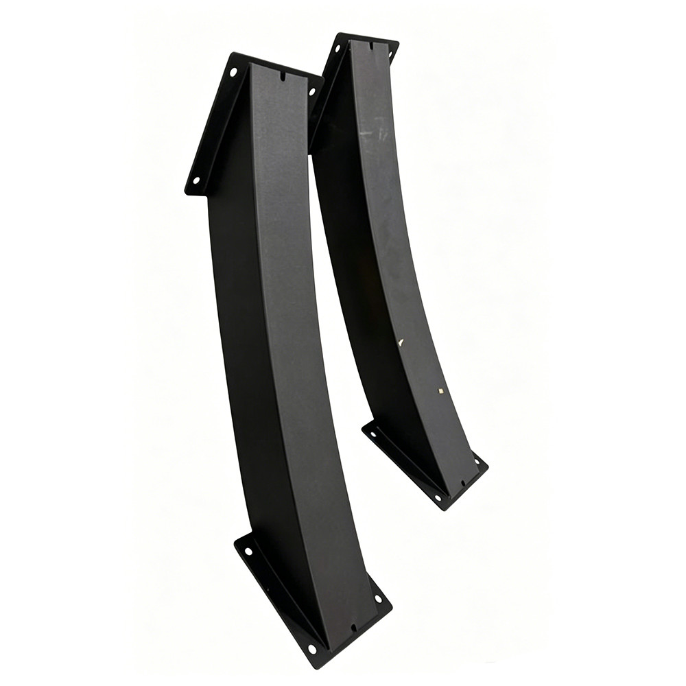 Arc 45° Angle Support Brackets 2″x4″(Actual:1.5»x3.5») Heavy Duty Steel 2 Pack