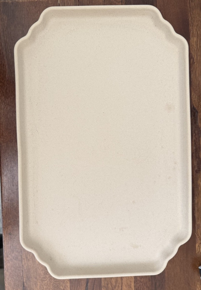 Threshold Designed with Studio McGee Beige Ceramic Decorative Tray 15.5″ x 10″