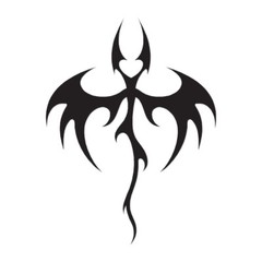 Tribal Dragon Art – Vinyl Decal Sticker – Multiple Color & Sizes – ebn1094