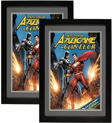 Comic Book Frame with Double Gray mat, 2 Packs, UV Protection, Display for Cu…