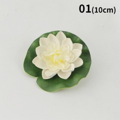 10cm/17cm Simulated Lotus Flower Fake Plant Pond Decor Artificial Water Lily.