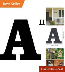 Durable 3-Inch Weather-Resistant Metal Letters for Garden & Door Decor