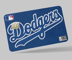 LA Dodgers Logo Credit Card Skin Baseball Debit Card Vinyl Sticker