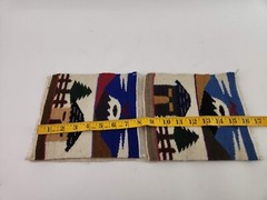 Mountain Village Frogs Tahuantinsuyo Ecuador Hand Woven Tapestry Wool Blend 7×32
