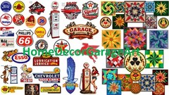 1950’s Chevrolet Chevy Emblem, Flat Metal Sign, Red OR Black, Garage Art HDGA