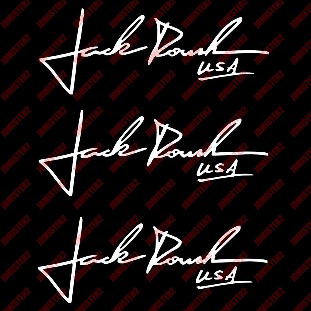 Jack Roush Autograph Decal Car Window Truck Laptop Vinyl Sticker – Any Size