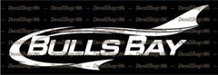 Bulls Bay Boats – Outdoor Sports – Vinyl Die-Cut Peel N’ Stick Decals/Stickers