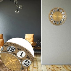 7 In Diameters 180mm Vintage Aluminium Metal Wall Clock for DIAL Face Arabic
