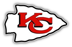 Kansas City Chiefs NFL Football Logo Sport Car Bumper Sticker Decal «SIZES»