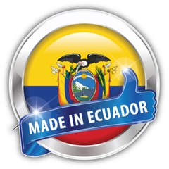 Made In Ecuador Glossy Label Car Bumper Sticker Decal
