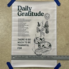 Daily Gratitude ✅ Quote Positive Inspirational Poster Canvas Wall Art ✅ 12×18 in
