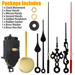 DIY Quartz Wall Clock Pendulum Swing Movement Mechanism Kit Chime Repair Parts